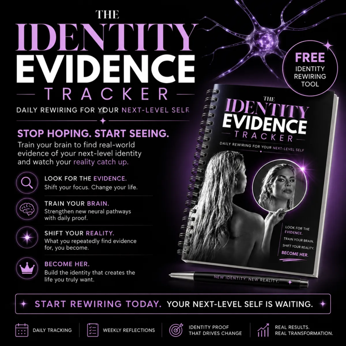 Identity Evidence Tracker digital interface mockup