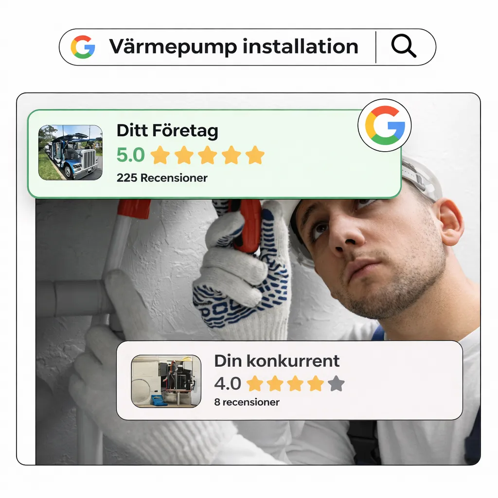 Företag med fler Google omdömen rankar högre och får fler kunder än konkurrenter