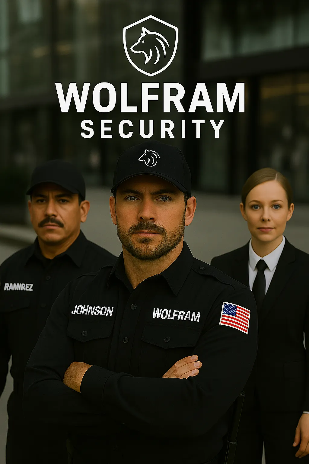 grayscale photo of Police standing and leaning on wall