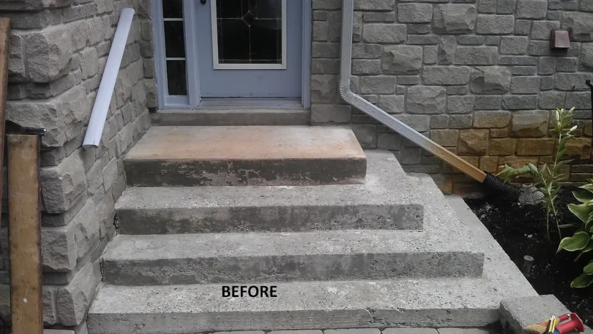 Concrete Repair on Steps | Over The Top Concrete