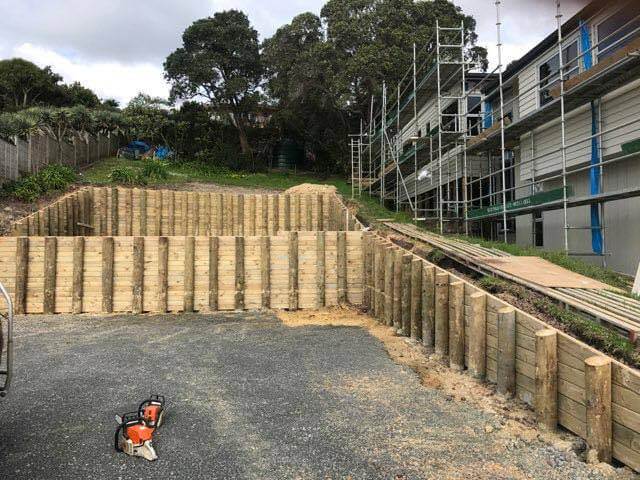 Engineered retaining walls for Auckland properties built by Absolute Fencing