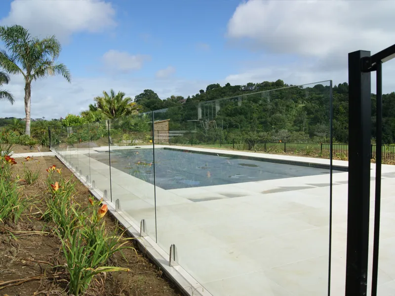 Glass pool fencing compliant with New Zealand safety standards in Auckland