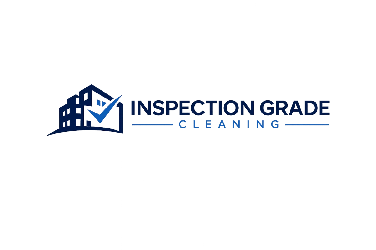 Inspection Grade Cleaning logo with building outline and checkmark