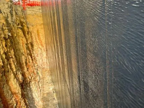 Retaining Wall Waterproofing in Granville