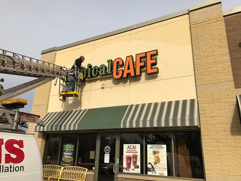 Sign Installation in Dalbo, MN