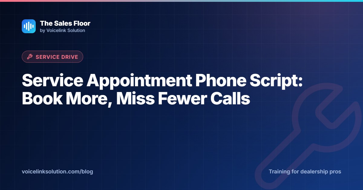 A service advisor on the phone booking a customer appointment at a dealership service desk.