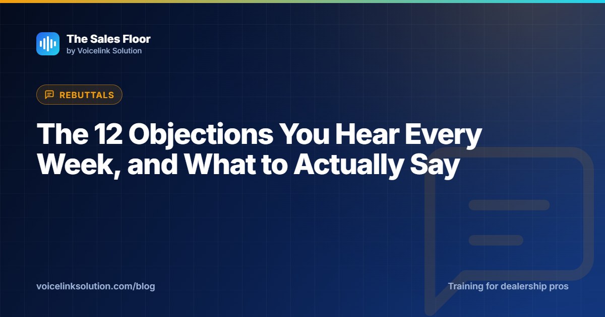The Sales Floor cover: The 12 objections you hear every week, and what to actually say