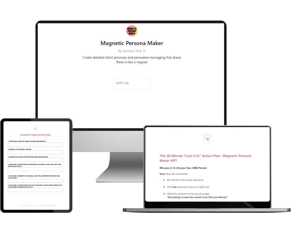 Magnetic Persona Maker Mockup