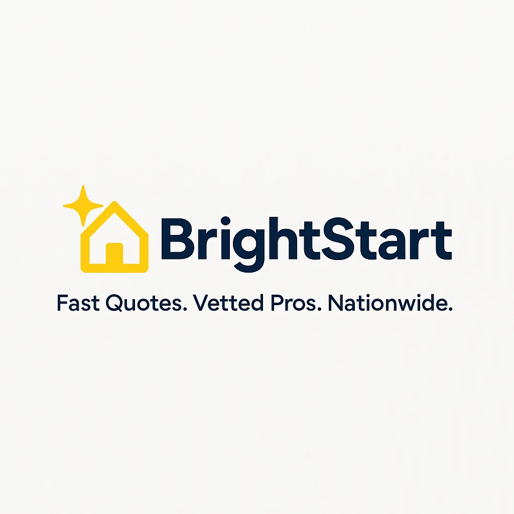 BrightStart logo - Houston SRT cleaning and junk removal service