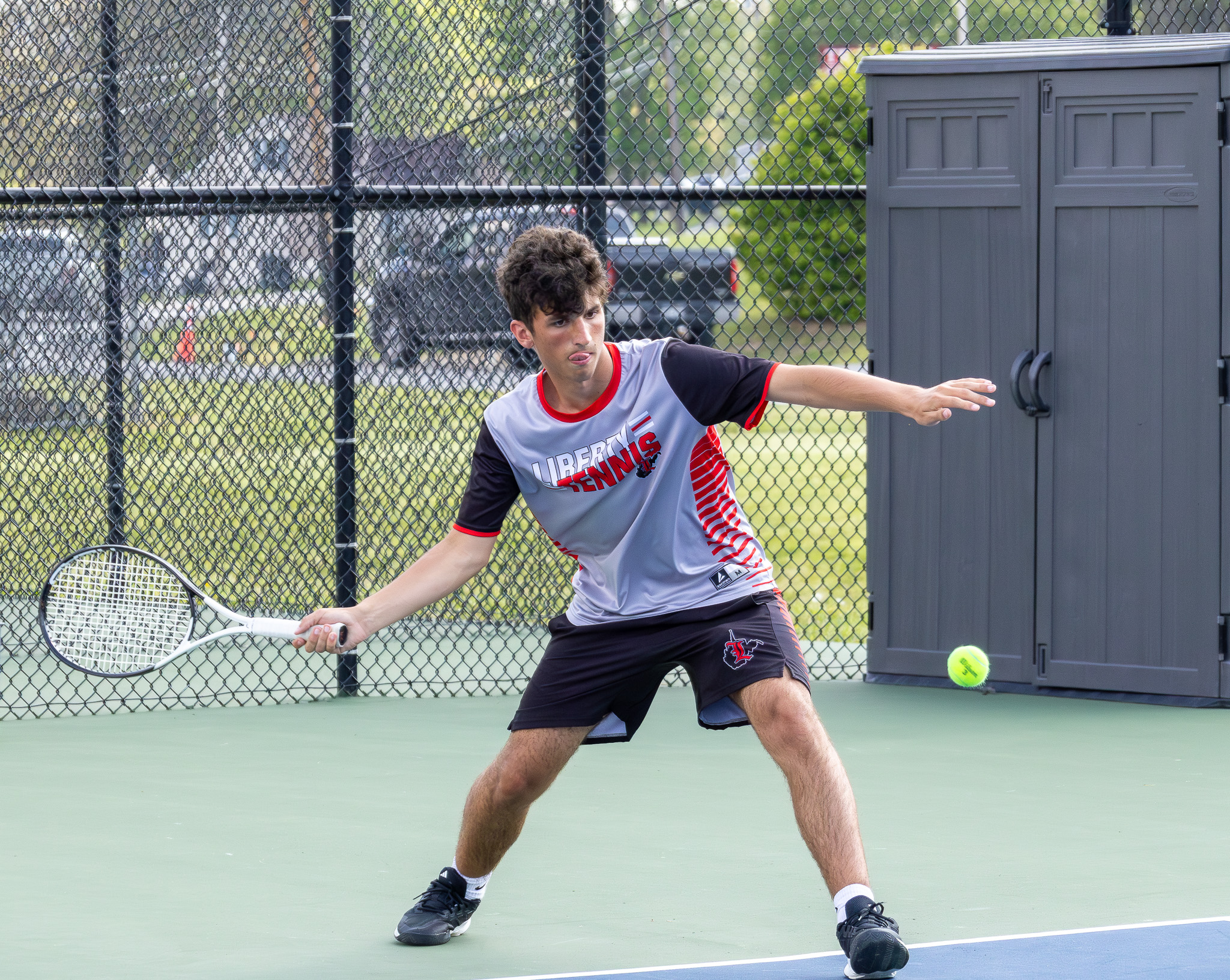 HS Tennis: Liberty junior Aiden Tabor finds success on a new court