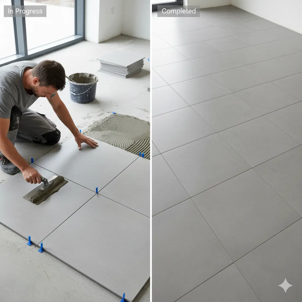 a modern kitchen with stainless steel appliances and marble counter tops