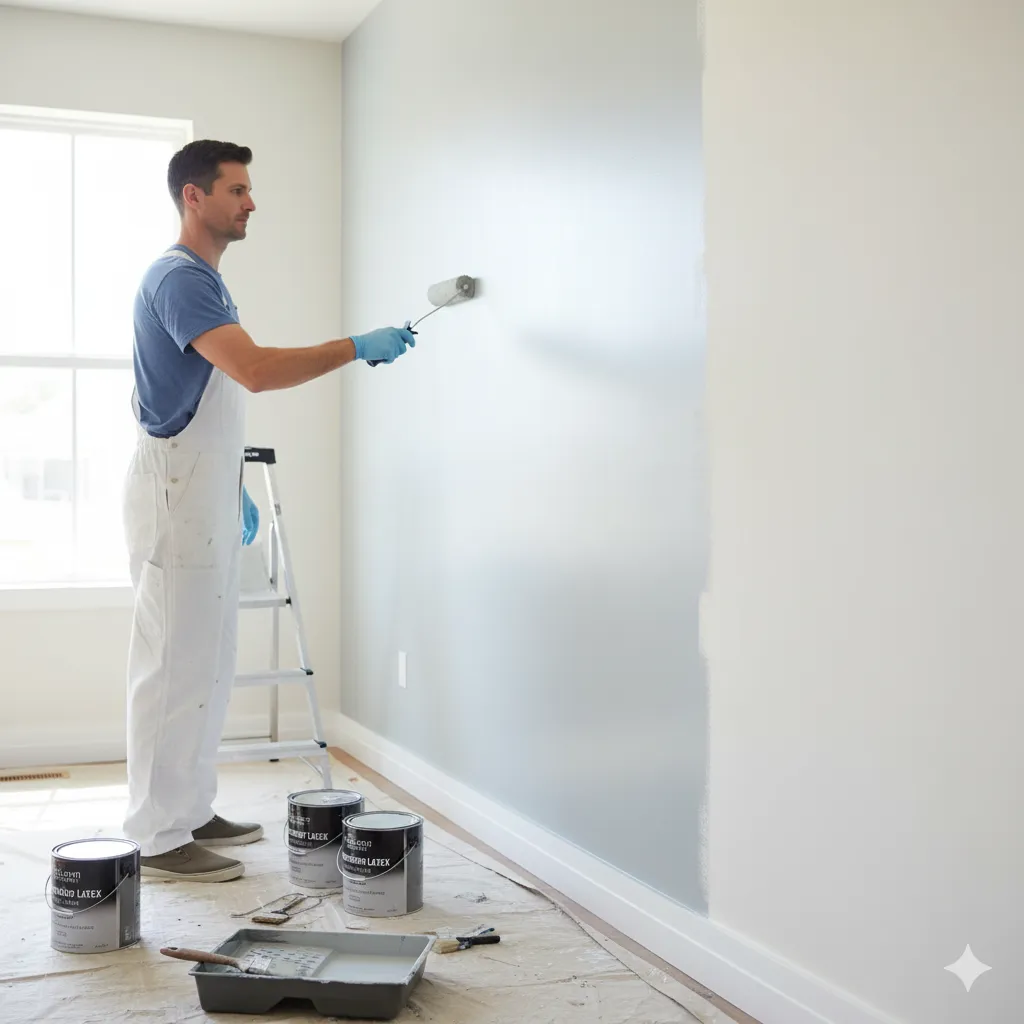 white and gray themed kitchen counters