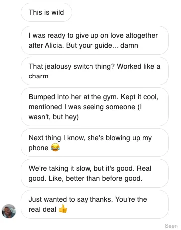 before and after breakup success story