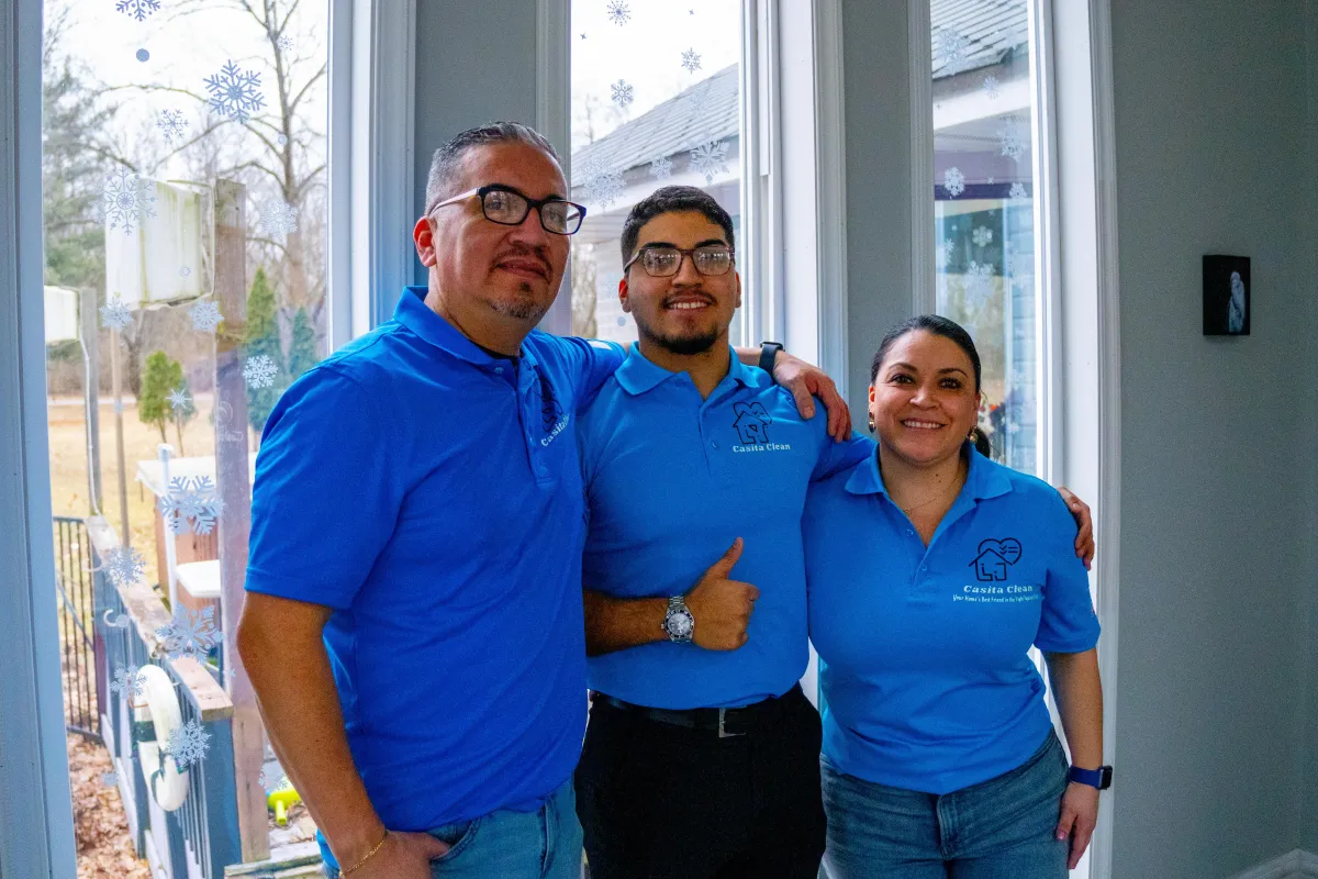 Carlos Casita and his family, the founders of Casita Clean in Joliet, IL