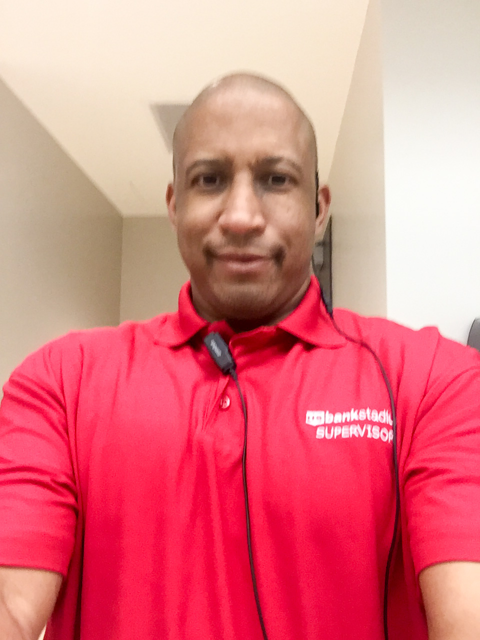 Mark Fleming working security for the Minnesota Vikings