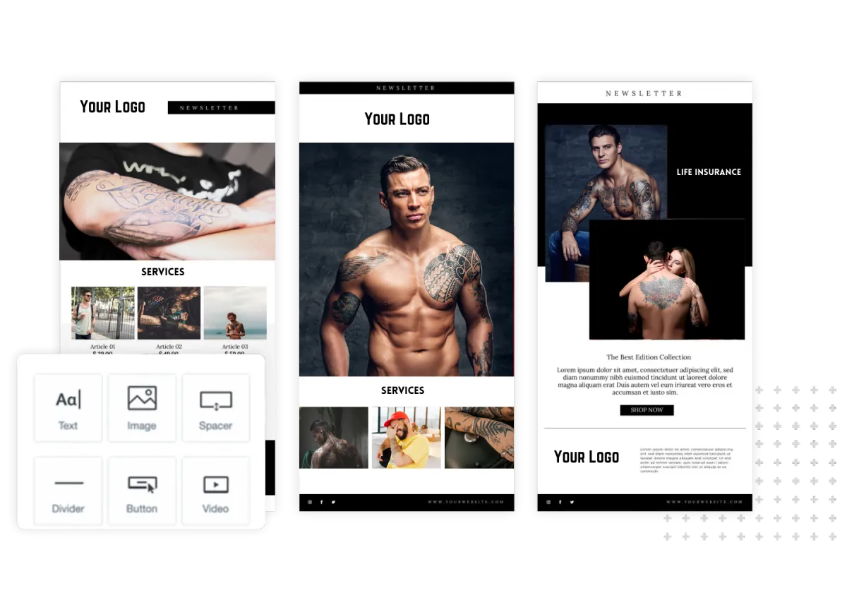 Tattoo email template builder