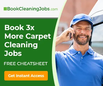 Request instant access to The Ultimate Carpet Cleaning Marketing Cheatsheet by BookCleaningJobs.com