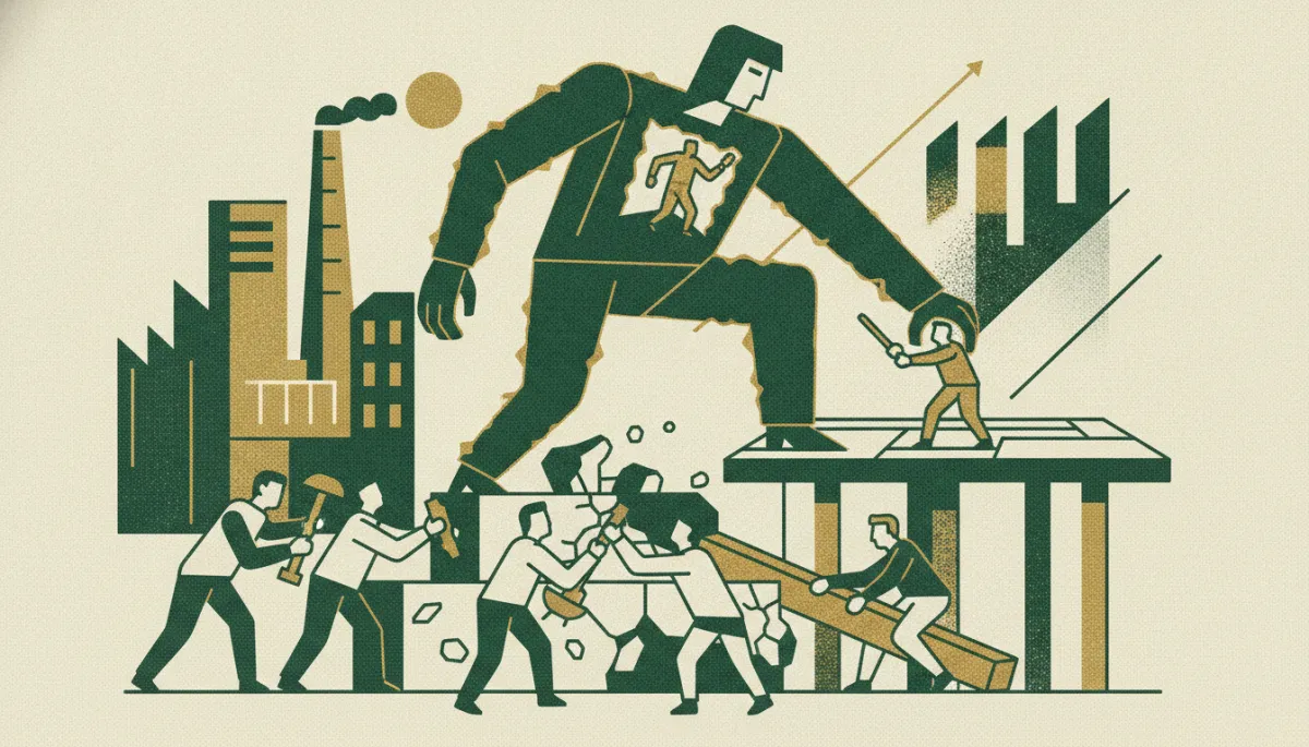 Woodcut illustration for Key-Person Risk: De-Risking the Founder Before You Raise or Sell.