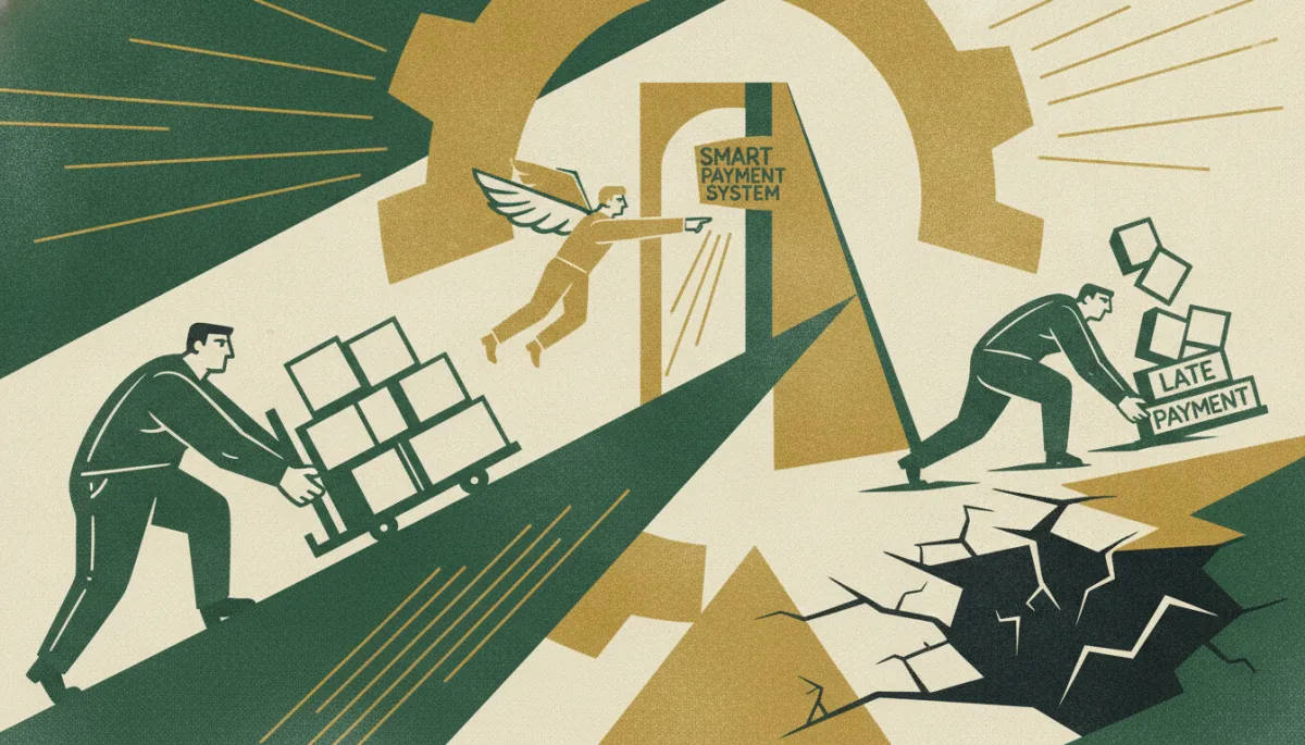 Woodcut illustration for Accounts Payable Strategy: Paying Smart, Not Just Late.
