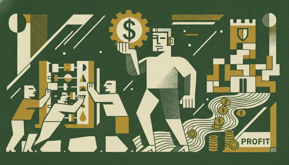Woodcut illustration for Professional Services Economics: Billing Models That Protect Margin.