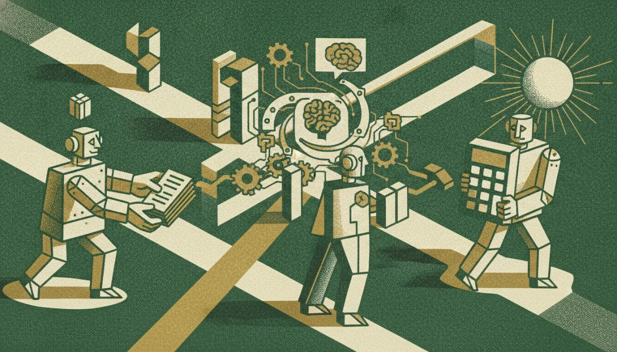 Woodcut illustration for Your First Finance Automation: Three Workflows to Hand to AI in 2026.