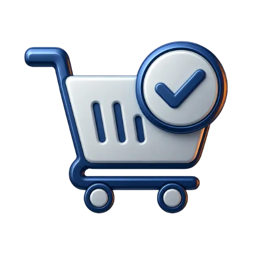 3D floating coin stack icon for cash collection