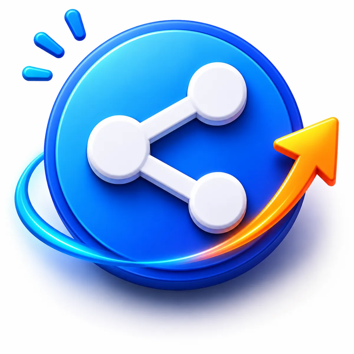 3D floating shield lock icon for secure connection