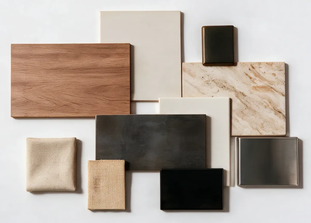 Moodboard for Japandi kitchen