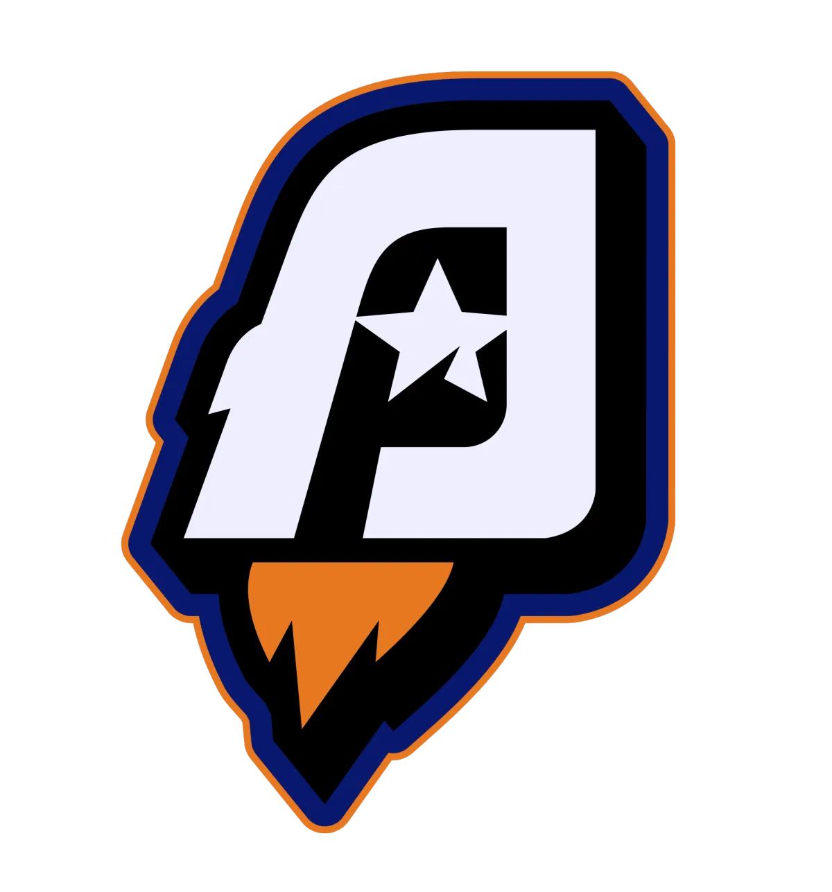 AstroPro Marketing logo featuring a stylized letter 'A' integrated with a rocket design and a star motif, symbolizing innovation, growth, and aspiration. The logo is outlined in bold orange and navy blue accents for a dynamic and professional appearance.