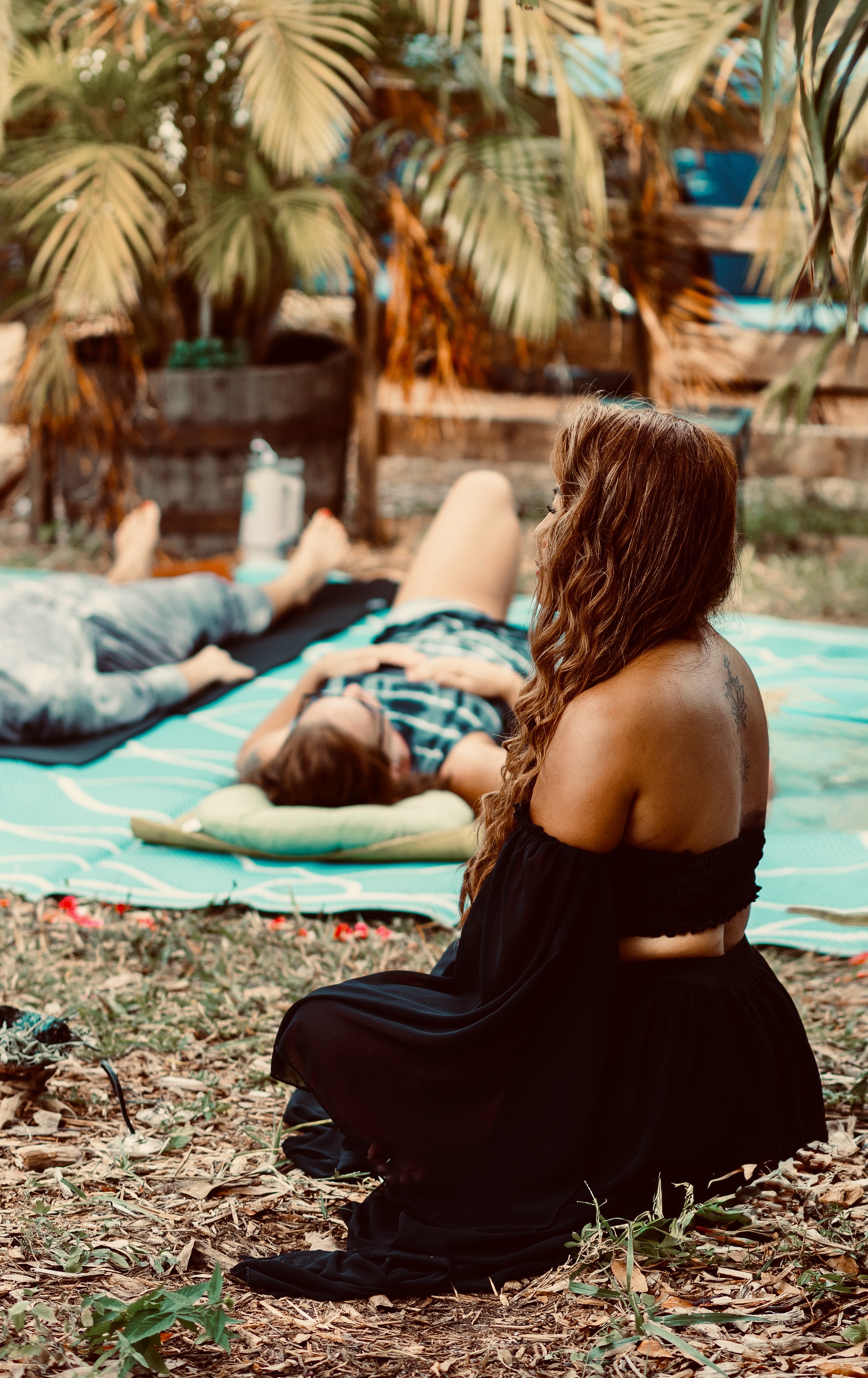 Lani Gonzales with a traditional healer, symbolizing the integration of ancient wisdom for deep healing and transformation.