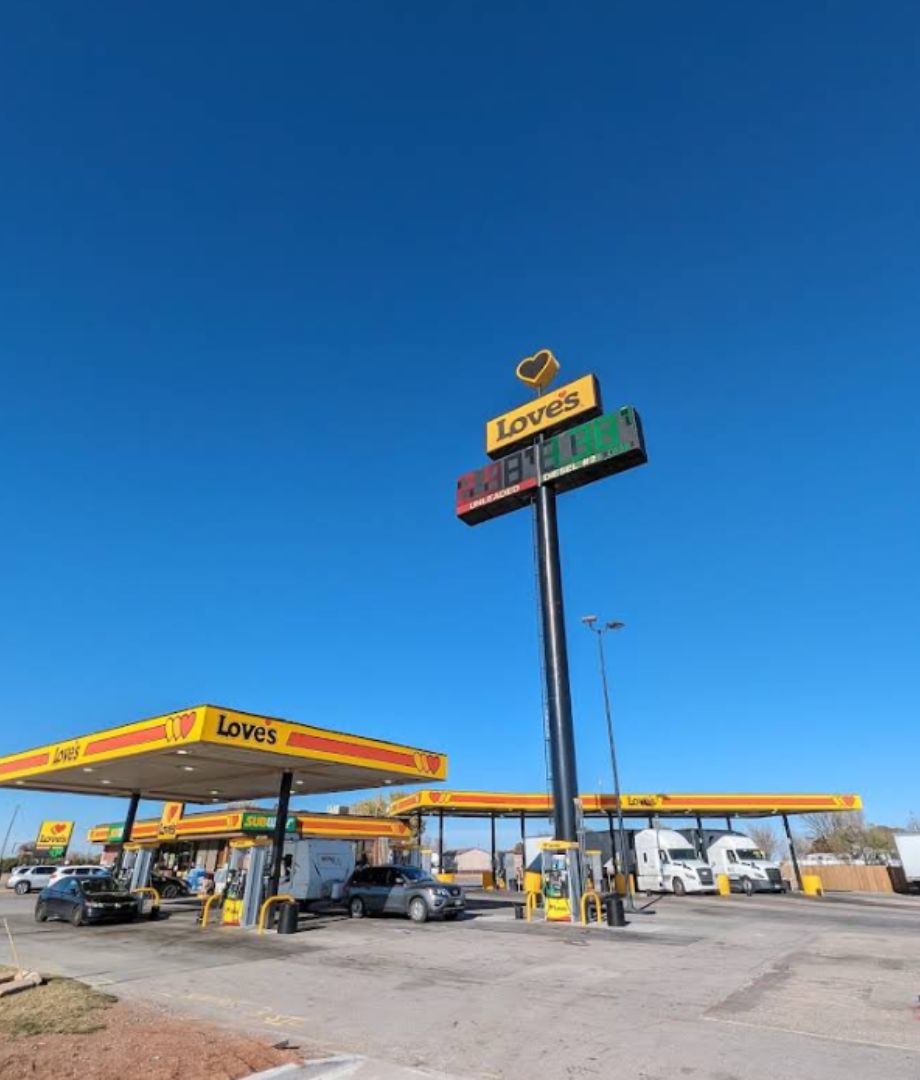 Love's Travel Stop on Highway 66 in Elk City, Oklahoma