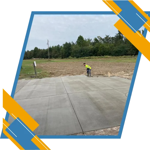 Local concrete company in Lumberton is installing garage floors 