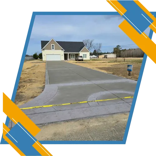 Concrete driveway installation in Lumberton, NC, by a concrete contractor 