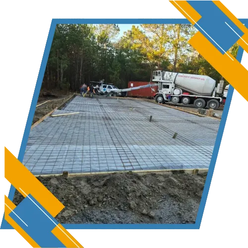 Stamped concrete patio project in Fayetteville, NC 