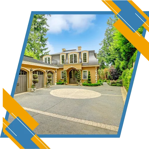 Fresh concrete driveway at a home in Fayetteville, NC