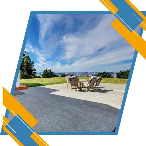 Strong concrete slab prepared for a residential project in Sanford, NC