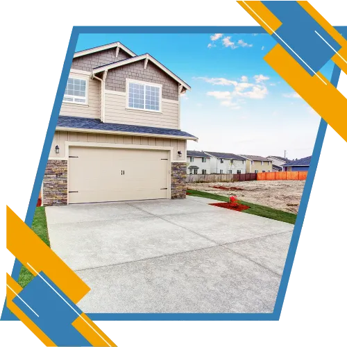 Concrete driveway installation in Lumberton, NC at a residential property