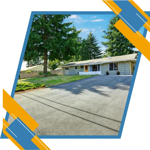 : New concrete driveway installation at a home in Sanford, NC