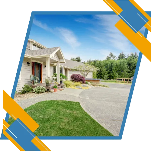 Concrete driveway replacement work at a Fayetteville property