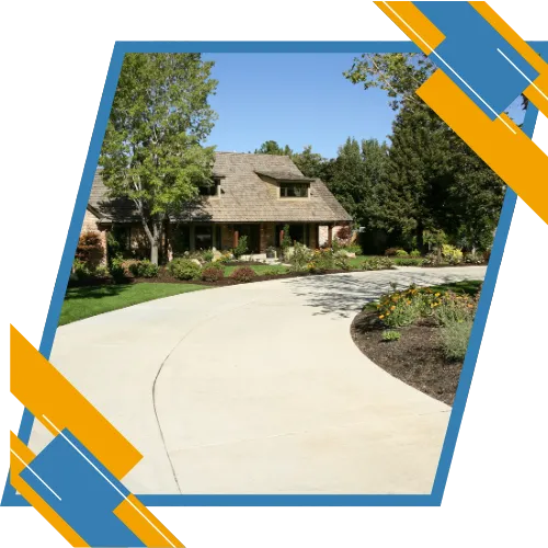 Driveway paving concrete project completed in Sanford, NC