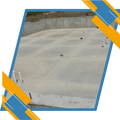 Concrete slab project completed at a home in Fayetteville, NC