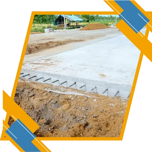 Concrete shed slab in Sanford, NC ready to support a strong outdoor structure