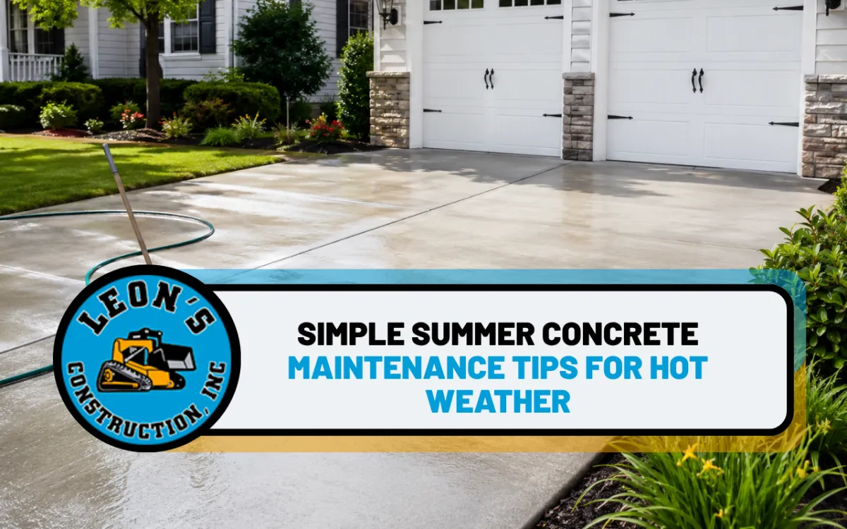 Summer Concrete Maintenance Tips for Hot Weather