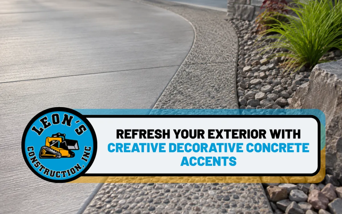 Refresh Your Exterior With Creative Decorative Concrete Accents