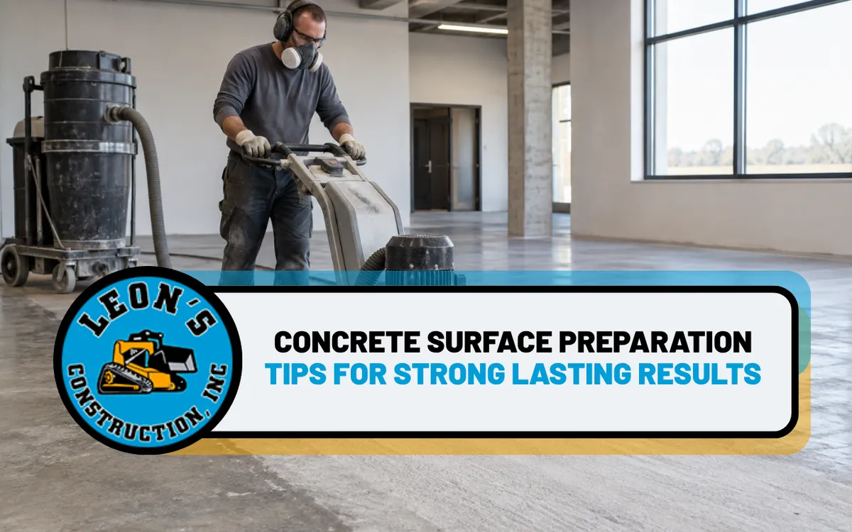 Concrete Surface Preparation Tips for Strong Lasting Results
