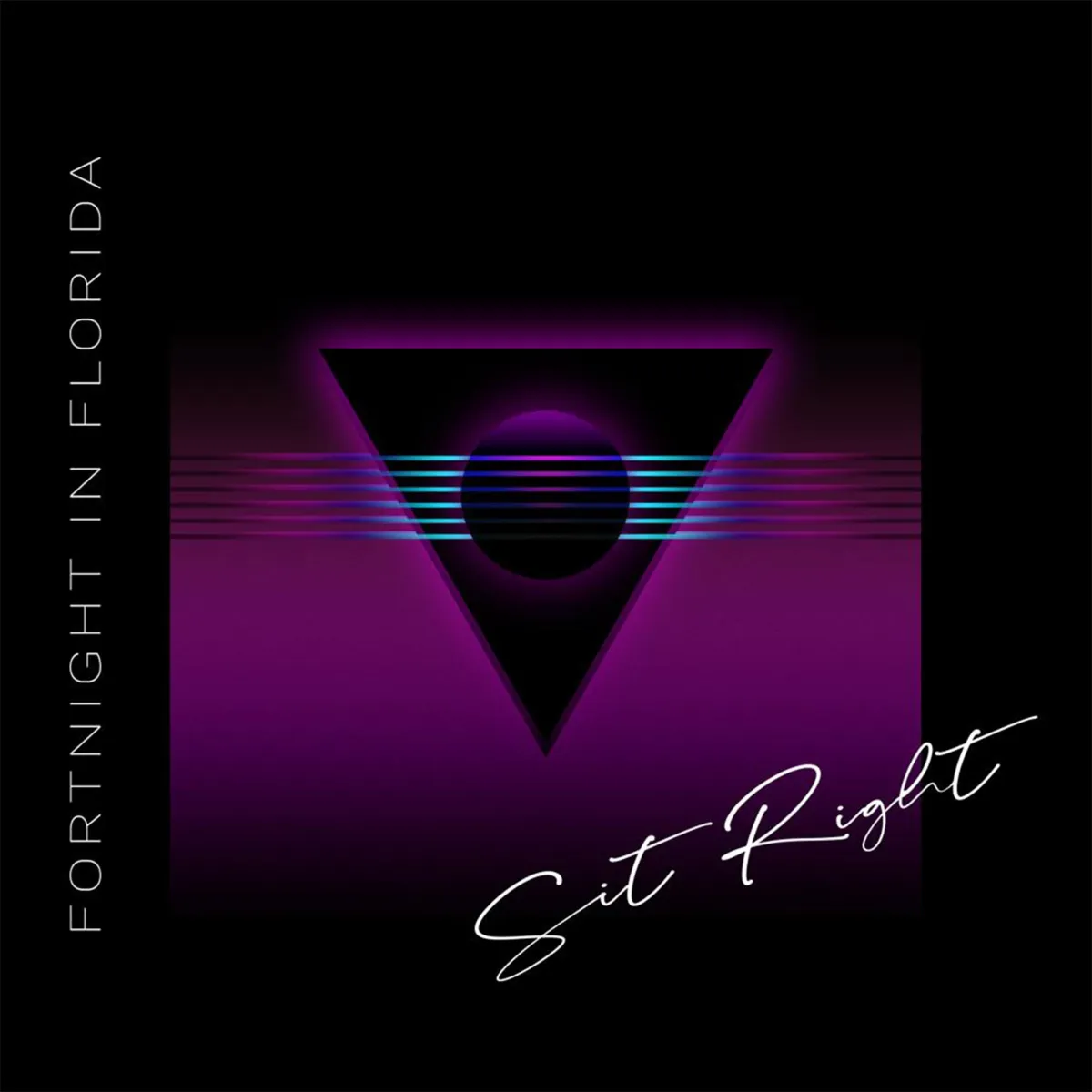 'Sit Right' by Fortnight in Florida — moody synth-pop single available to stream on all major platforms: Spotify, Apple Music, YouTube, Deezer, Amazon Music, SoundCloud, and TIDAL