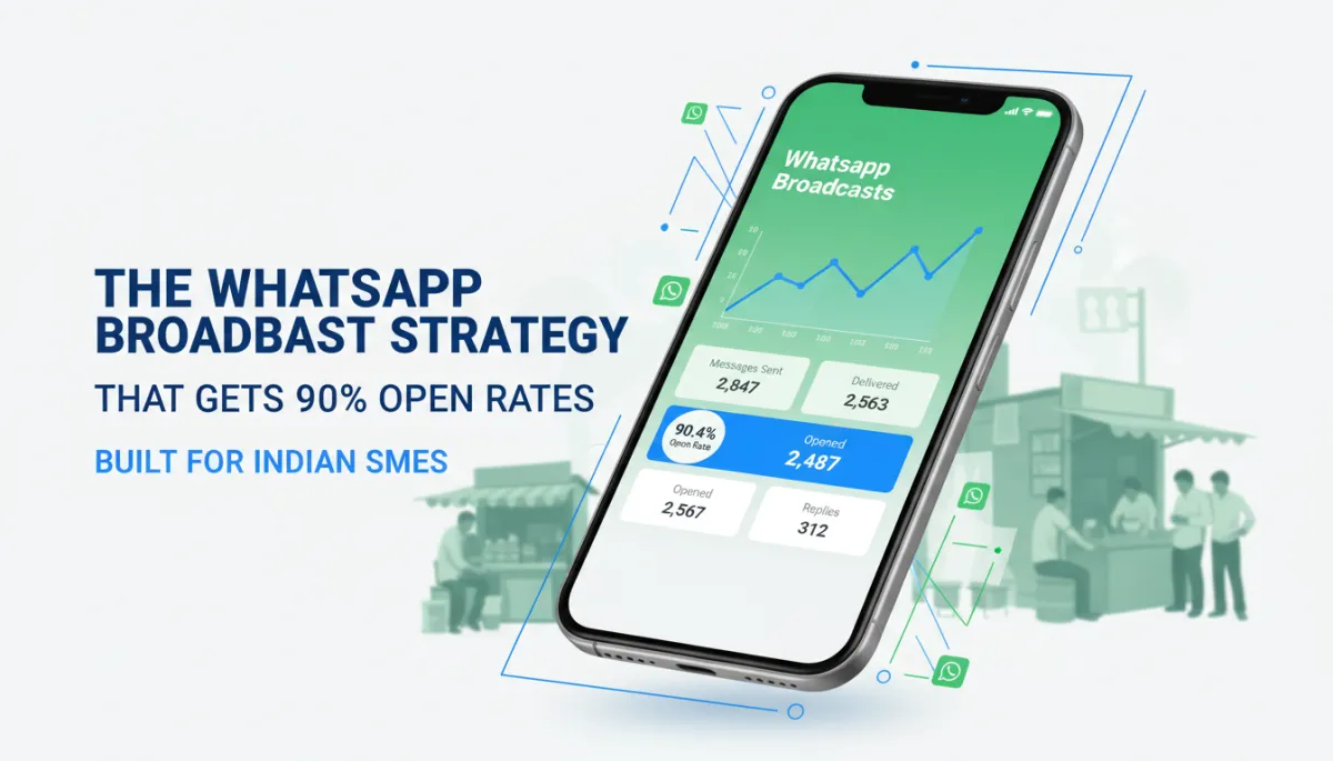 WhatsApp broadcast strategy that gets 90 percent open rates for Indian SMEs