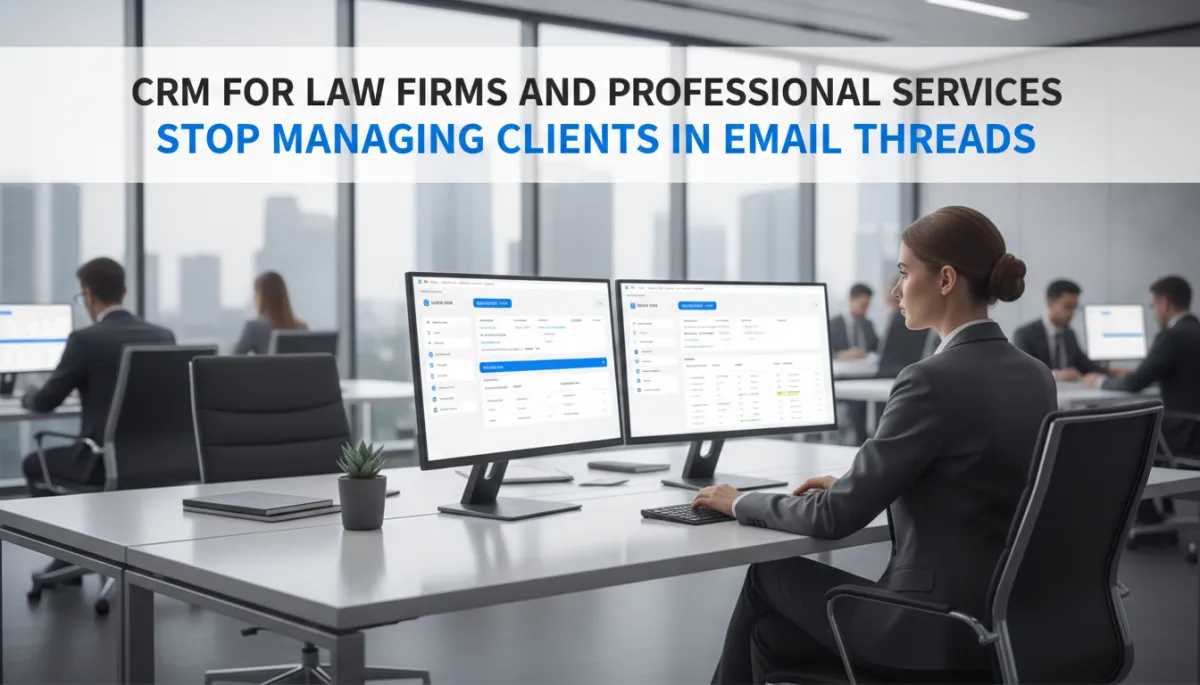 CRM for law firms and professional services stop managing clients in email threads 2026