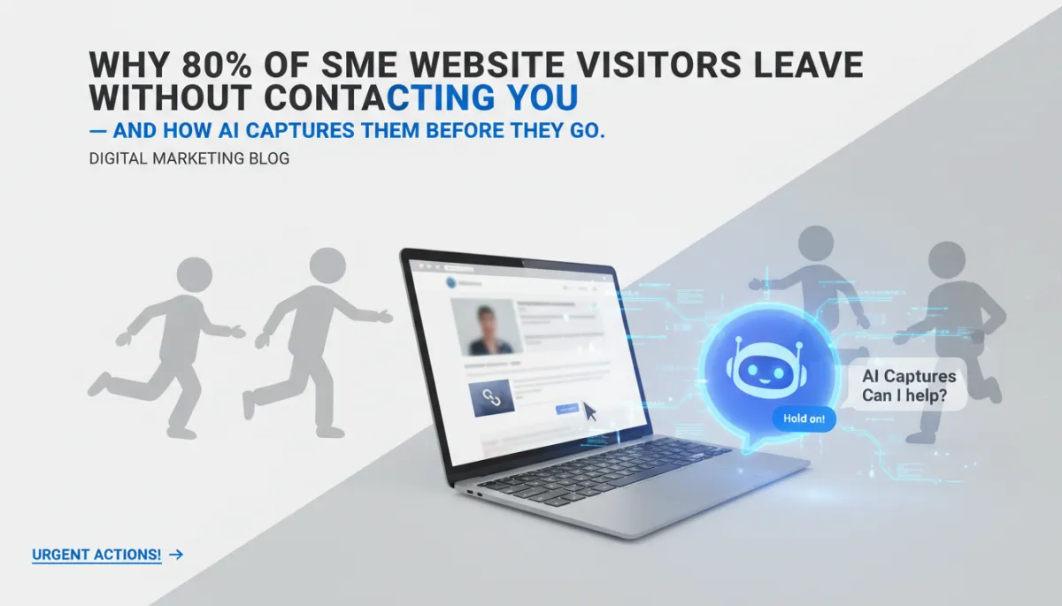 Why 80 percent of SME website visitors leave without contacting you and how AI captures them