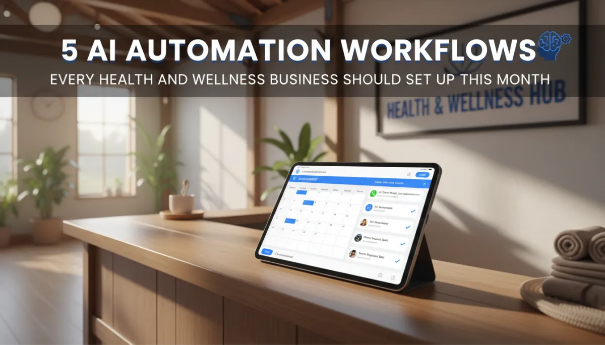 5 AI Automation Workflows Every Health & Wellness Business Should Set Up This Month